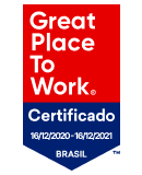 Selo de melhor empresa para se trabalhar no Brasil - GPTW - Great Place to Work 2020 Brasil
