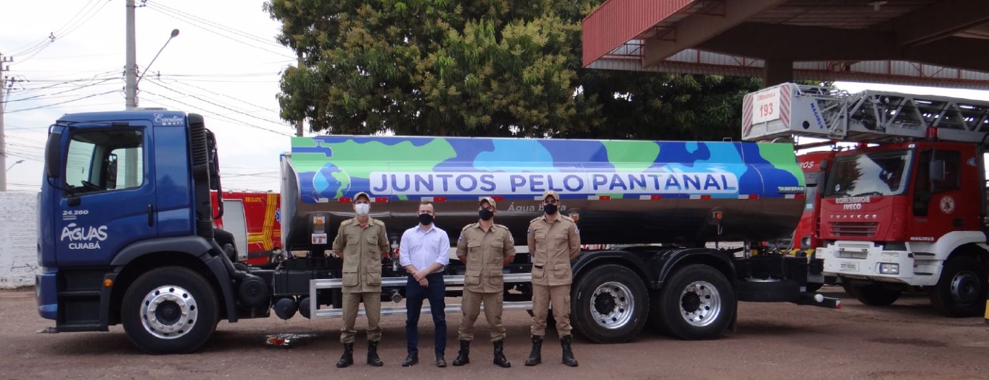 Águas Cuiabá doa caminhão-pipa para proteção ao Pantanal