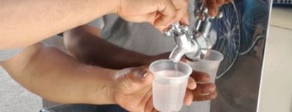 Esap instala bebedouro público na UBS Central de Palestina
