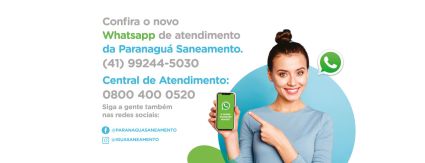 Paranaguá Saneamento divulga novo número de WhatsApp
