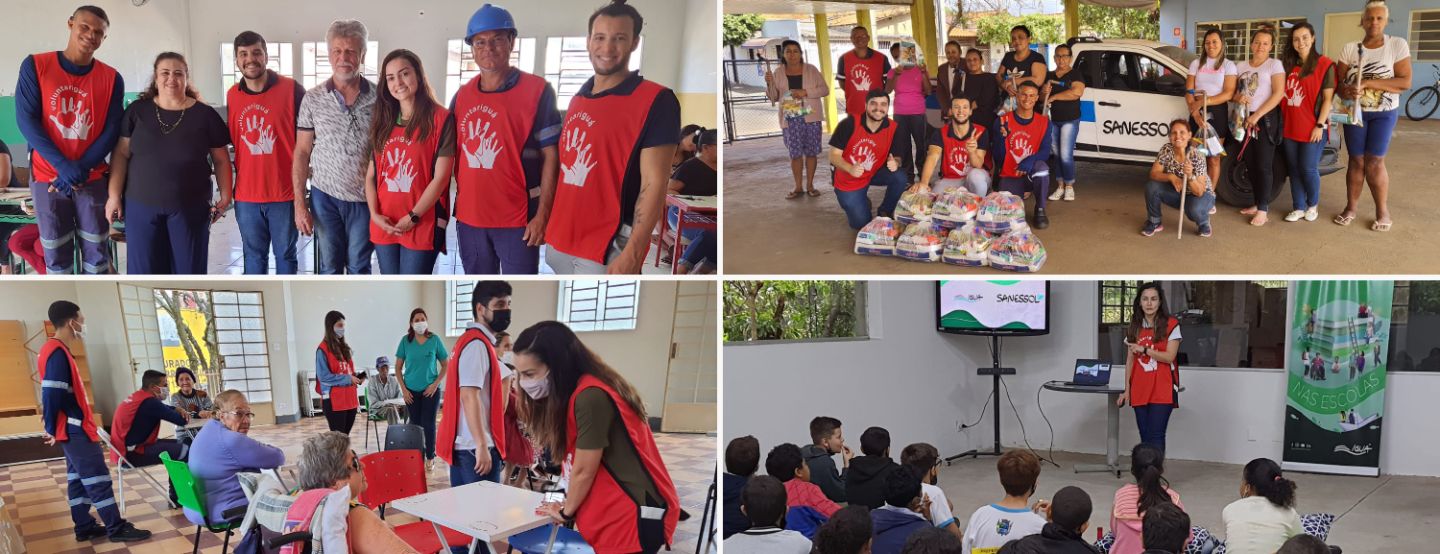 Sanessol realiza ações socioambientais e educacionais em Mirassol e promove o voluntariado
