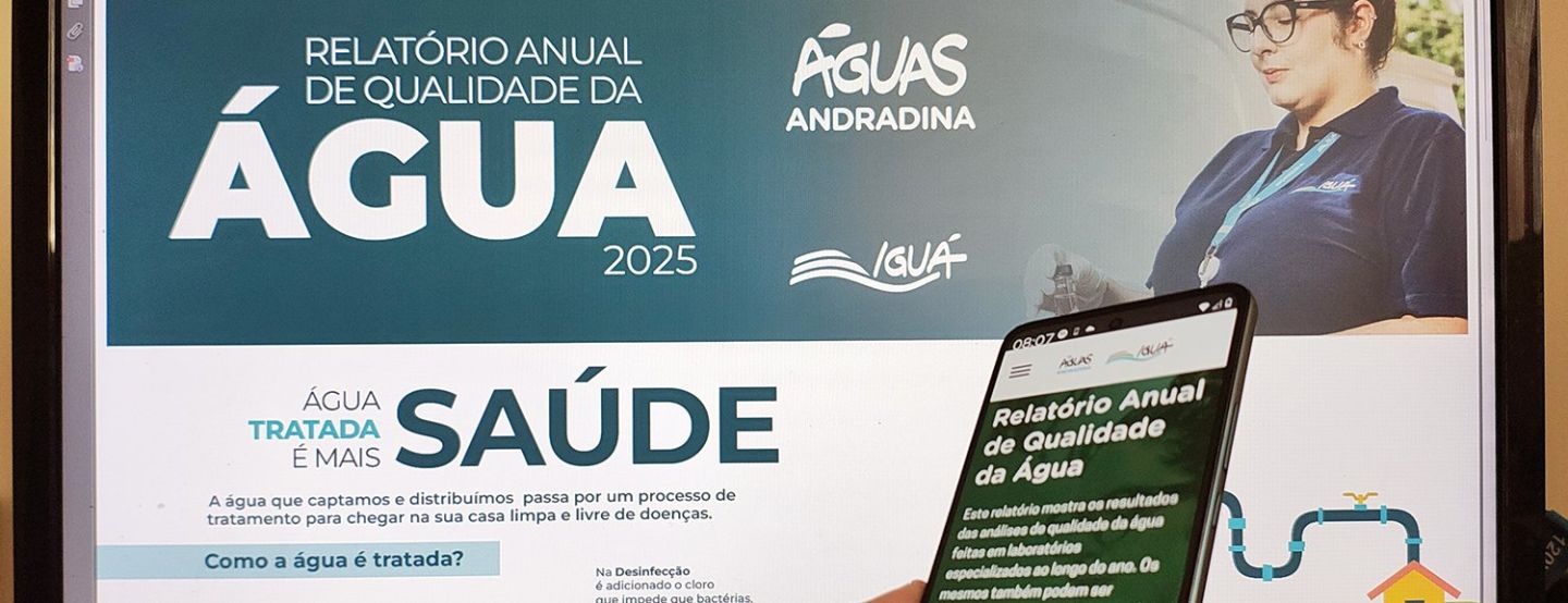 Águas Andradina e Águas Castilho disponibilizam relatório anual de qualidade da água