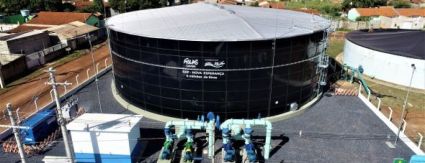 Prefeitura e Águas Cuiabá inauguram reservatório de água tratada