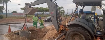 Obras da Bacia do Guaraituba: informe semanal