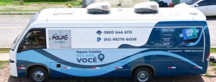 Unidade móvel da Águas Cuiabá fecha 2025 com atendimentos no Planalto