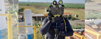 NOVO MÉTODO: Águas Castilho realiza limpeza de reservatórios com equipe de mergulhadores