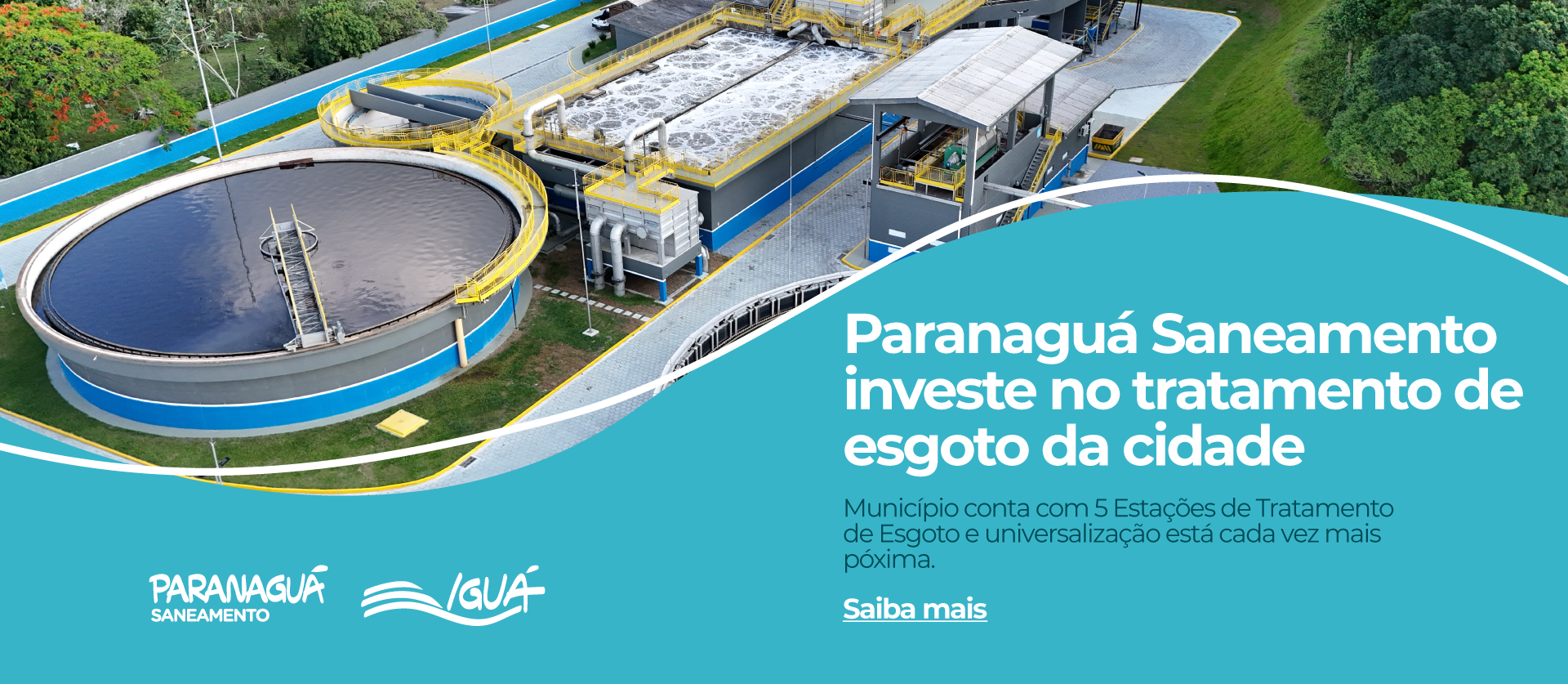 Paranaguá Saneamento investe no tratamento de esgoto da cidade