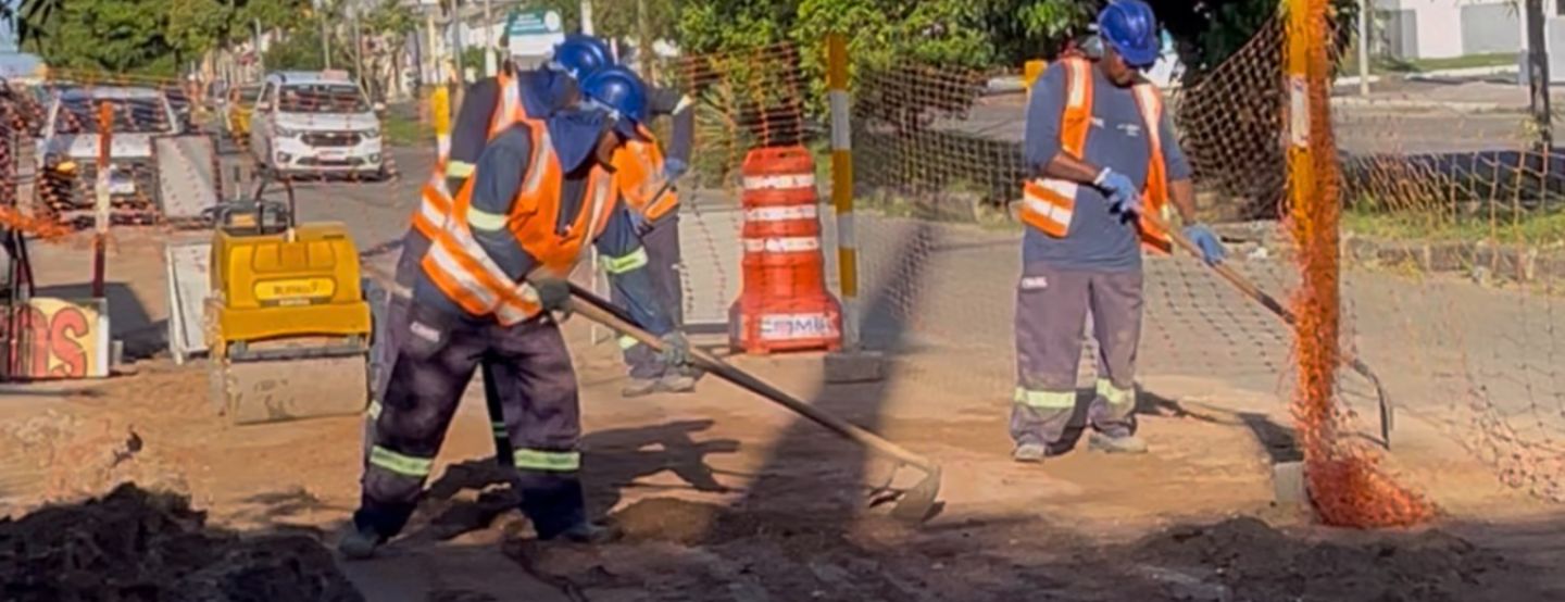 Obras de Adutora na Avenida Maranhão chegam a 50% de execução