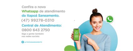 Itapoá Saneamento divulga novo número de WhatsApp