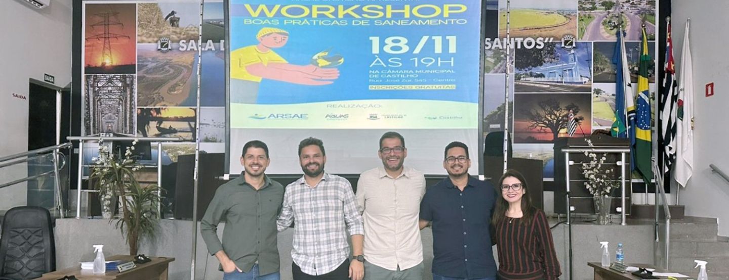 Arsae Castilho promove workshop sobre saneamento com participação da Águas Castilho na Câmara Municipal