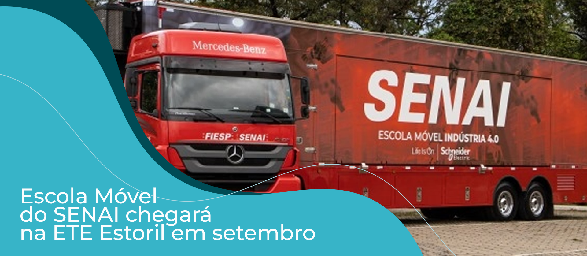 Escola móvel do SENAI chegará na ETE Estoril em setembro