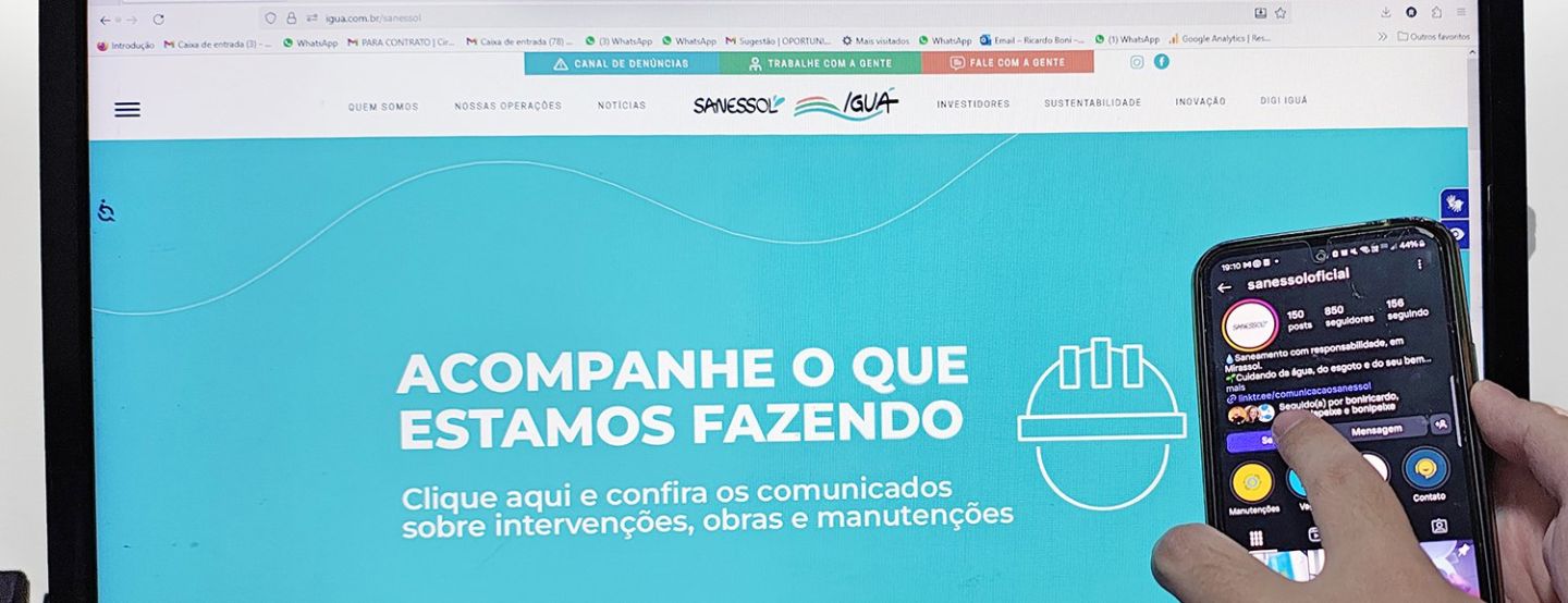 Água, esgoto e informação: Sanessol amplia diálogo com a população
