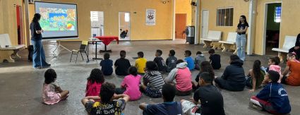 CONSCIENTIZAÇÃO: Águas Andradina leva educação ambiental para instituição social CONSCIENTIZAÇÃO: Águas Andradina leva educação ambiental para instituição social